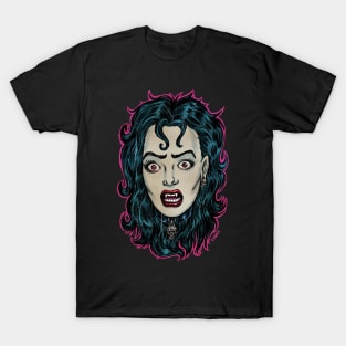 Vampiress Frankenhorrors Vintage monster movie graphic T-Shirt